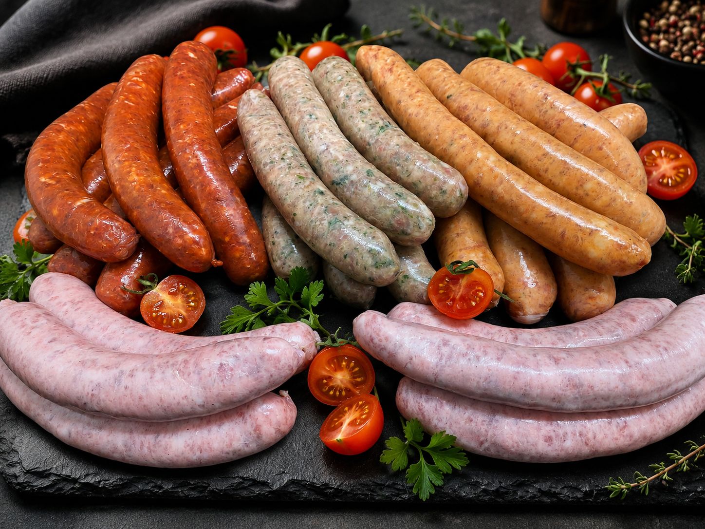 Saucisses authentiques (10 saveurs au choix)